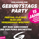 15-Jähriges Jubiläum