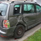 Bei dem Unfall beschädigte Autos
