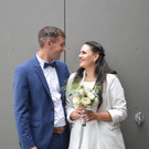 Annabella Puleo und Markus Blank feierten ihre standesamtliche Trauung.