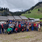 Gemeindewerk Einsatz auf der Untern Spora Alpe.