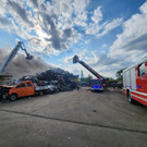 Fotos vom Schrotthaufen-Brand