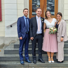 Standesamtliche Hochzeit von Melanie Nikolic und Sebastian Segat.