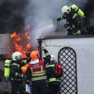 Einfamilienhaus in Vollbrand