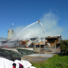 Scheune in Altstätten in Brand