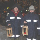 Große Friedenslichtübergabe am Schrunser Kirchplatz