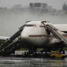 Air-India-Flugzeug fing Feuer