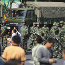 Polizei geht in Xinjiang gegen Demonstranten vor