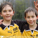 Nasses Fußballmatch der Vandanser U11