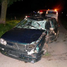 Betrunkener rast in Fußgängergruppe