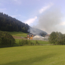 Alberschwende: Haus in Vollbrand 