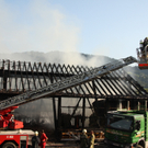 Bauernhaus in Alberschwende in Vollbrand