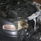 Pkw-Brand in Kennelbach, 14. Juli 2010