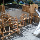 Spielbereich nimmt Formen an