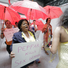 Sexarbeiter stürmen Pressekonferenz von US-Vertreter 