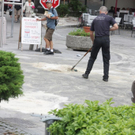 Poller-Unfall in der Stadt