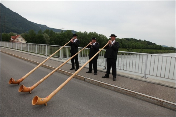 das Alphornbläsertrio Oberriet...