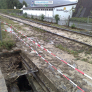 Aufräumarbeiten nach Überschwemmungen
