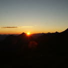 Sonnenaufgang - Hohes Licht in Damüls, 01.08.2010