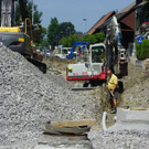 Infastruktur beim Straßenbau