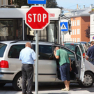 Pkw kracht in Stadtbus