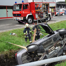 Spektakulärer Verkehrsunfall in Herisau