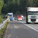Bilder des Lkw auf der A10