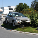 Höchst: Auffahrunfall in Kreisverkehr