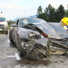 Schwerer Verkehrsunfall auf der A14 fordert drei Verletzte