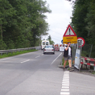 Rücksicht auf Fußgänger und Radfahrer