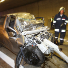 Frontalzusammenstoß im Arlbergtunnel
