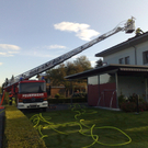 Dachstuhlbrand in Feldkirch-Altenstadt