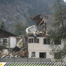 Abbruch 'Altes Gemeindehaus' in Lorüns