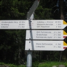 gute Beschilderung der Wanderwege