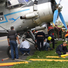 Flugtag in Hohenems: Flugzeugbergung 