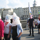 Bilder vom Flashmob auf der Staatsbrücke