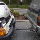 Auffahrunfall mit drei Autos in Höchst