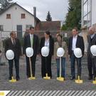 Spatenstich im Schulheim Mäder