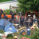 Proteste am Augartenspitz