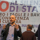 Der italienische Schriftsteller Roberto Saviano 