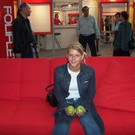 Partyreporter Monika Jäger auf der Messe