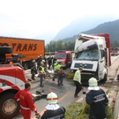 Bilder von der Unfallstelle auf der A10