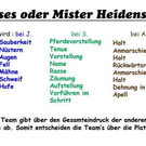 Misses oder Mister Heidensand