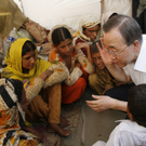 UNO Generalsekretär Ban Ki-Moon in Pakistan