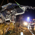 Rankweil: Auto in zwei Teile gerissen