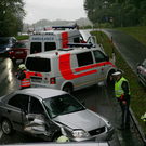 Bilder: Drei Verletzte nach Schleuderfahrt