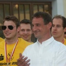 Meisterfeier der Bregenzer Handballmanschaft