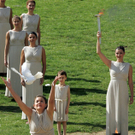Olympisches Feuer entzündet