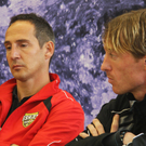 PK vor dem Derby SCR Altach gegen Austria Lustenau
