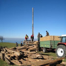 Funkenabbrennen in der Parzelle Berg in Lochau