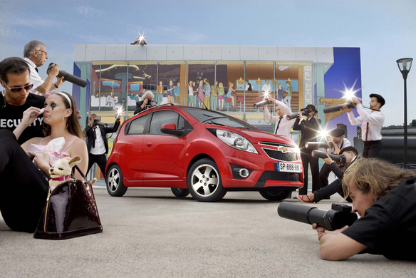 Der Chevrolet Spark im Mittelpunkt bei der Spark Fashion Night in Berlin.jpg